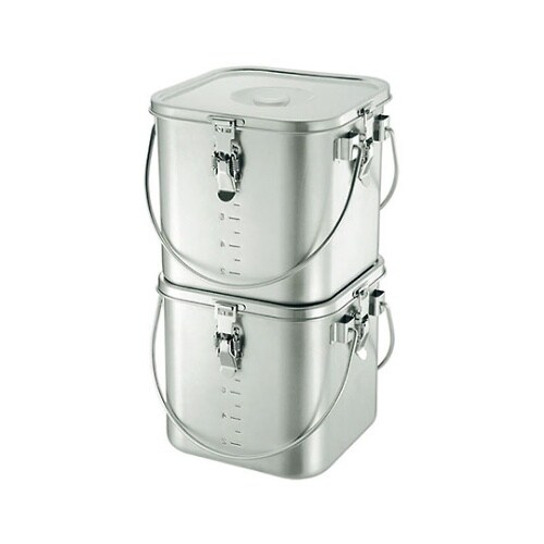 19−0IH対応スタッキング角型給食缶