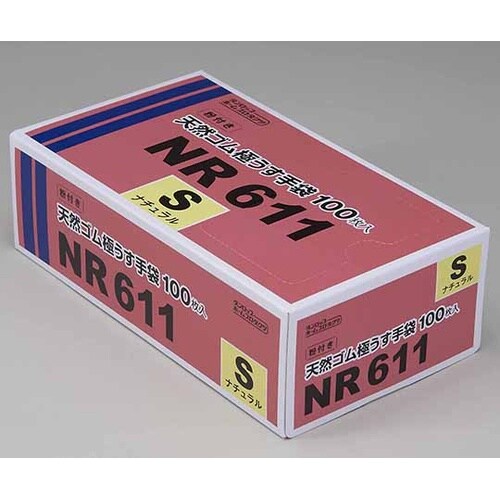 粉つき天然ゴム 極うす手袋 ナチュラル