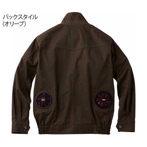 空調服長袖ブルゾンキャメル