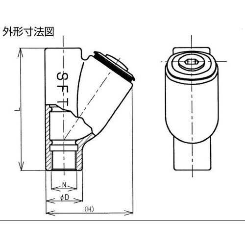 耐圧防爆フィッチング 縦型 SFT