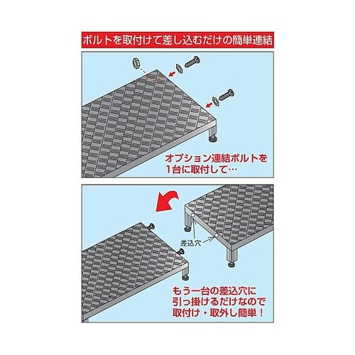 アルミ足踏台連結タイプ