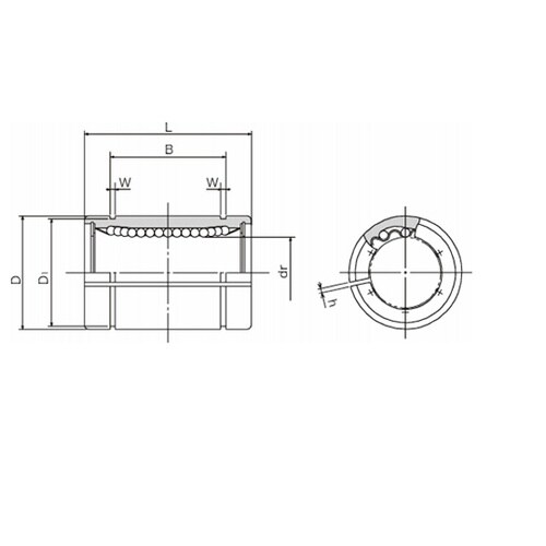 スライドブッシュ シングル すきま調整形 SM−AJ