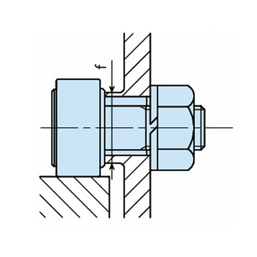 偏心カラー付きカムフォロア