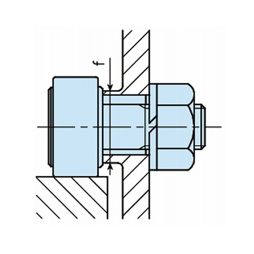 偏心カラー付きカムフォロア
