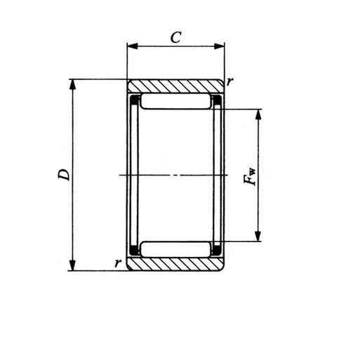分離形ケージ付ニードルベアリング NAF・RNAF