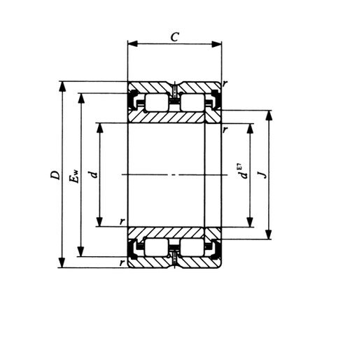 保持器付ローラベアリング TRU