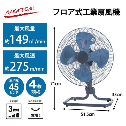 工場扇 樹脂羽根45cm
