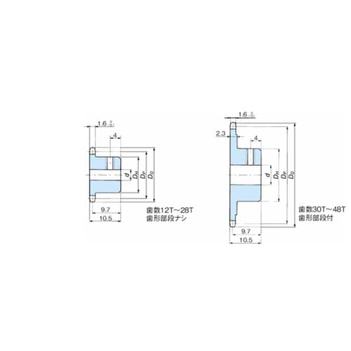 RS11 ステンレススプロケット 1Bタイプ