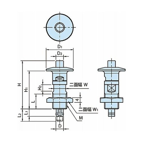ワンタッチ着脱 ホールクランパー QCHC−N