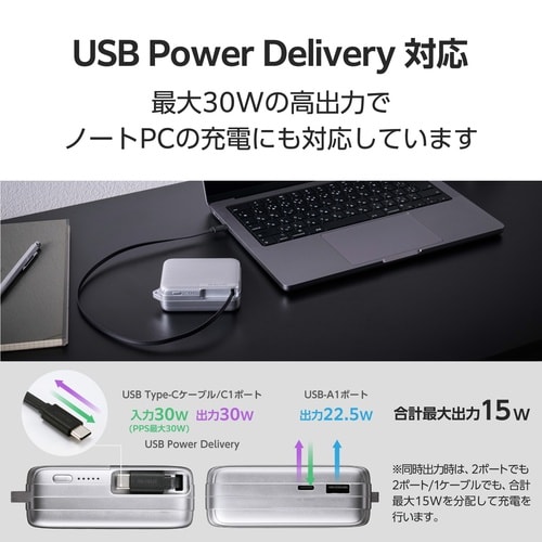 モバイルバッテリー 10000mAh