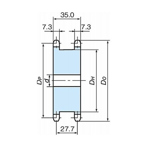 RS40 スプロケット SDタイプ(単列2本掛け)