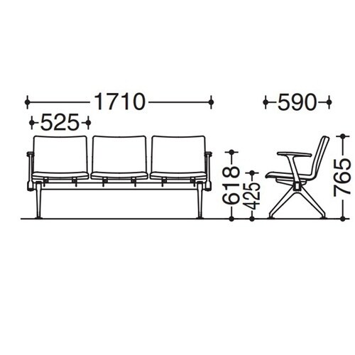 LB38 総張り 両側肘付