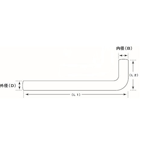 90度曲げパイプ