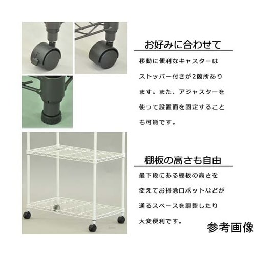 19Φスチールラックセットキャスター付き