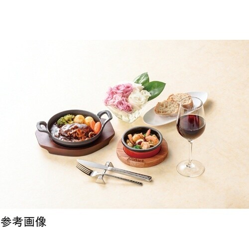 取っ手付丸型ステーキ鉄皿