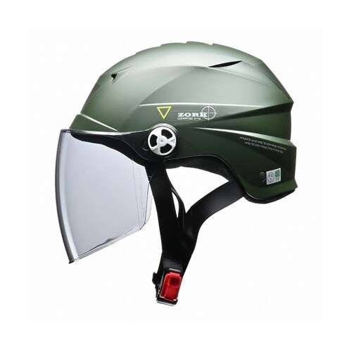 ZORKシールド付ハーフヘルメット