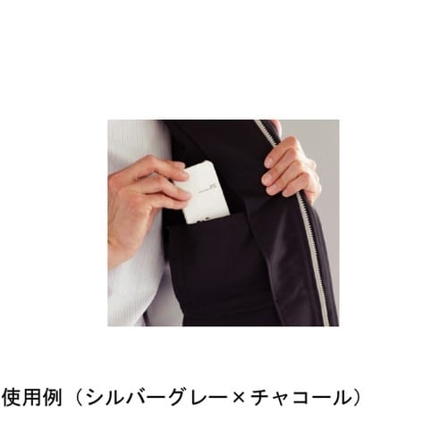 春夏作業服 帯電防止JIS適合 ベルデクセル 長袖ブルゾン ロイヤルブルー×ネイビー