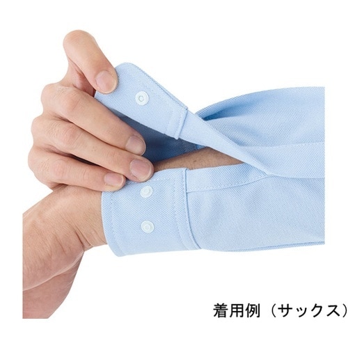 春夏作業服 帯電防止JIS適合 ストレッチシャツ TS207上 ネイビー