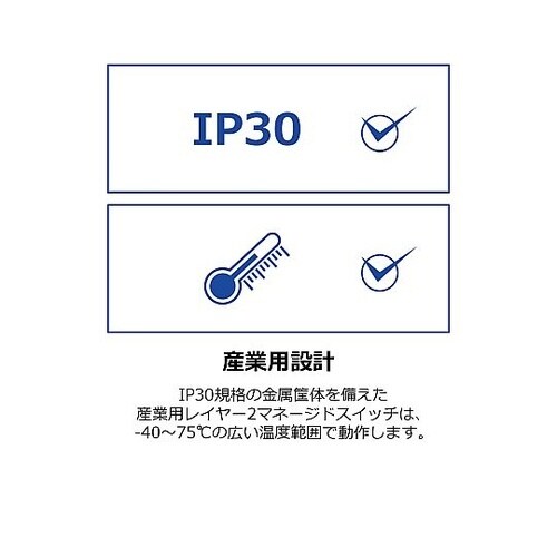 産業用ギガ L2マネージドスイッチングハブ