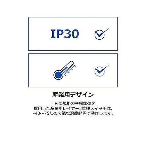 産業用ギガ L2マネージドスイッチングハブ
