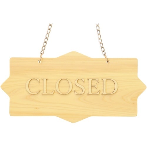 OPEN/CLOSED プレート