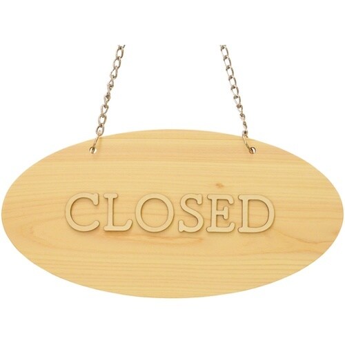OPEN/CLOSED プレート