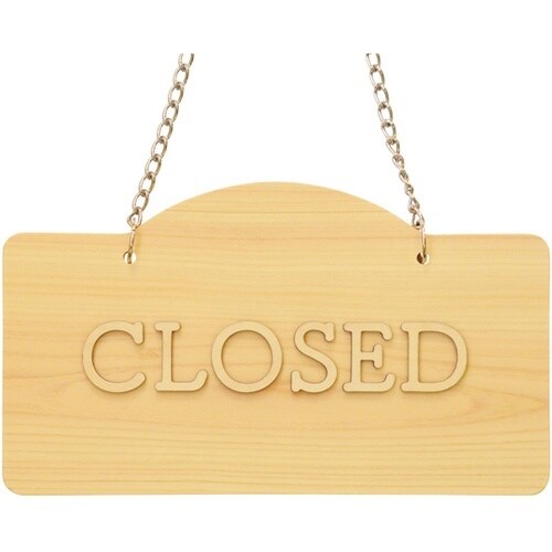 OPEN/CLOSED プレート