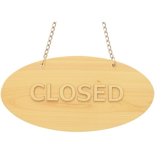 OPEN/CLOSED プレート