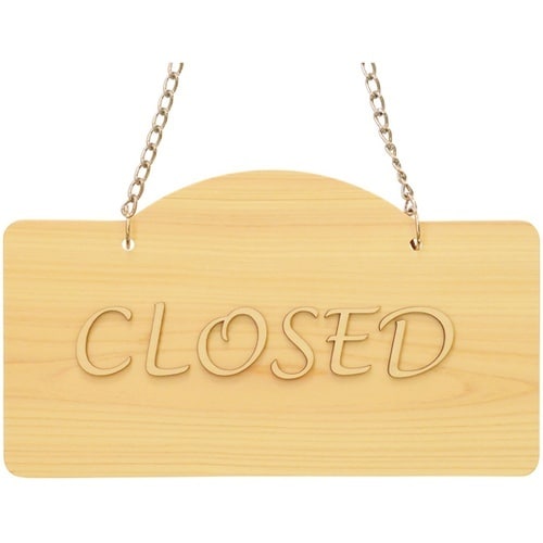 OPEN/CLOSED プレート