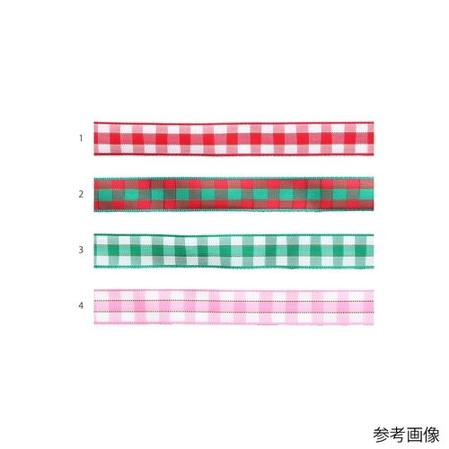 チェックリボン