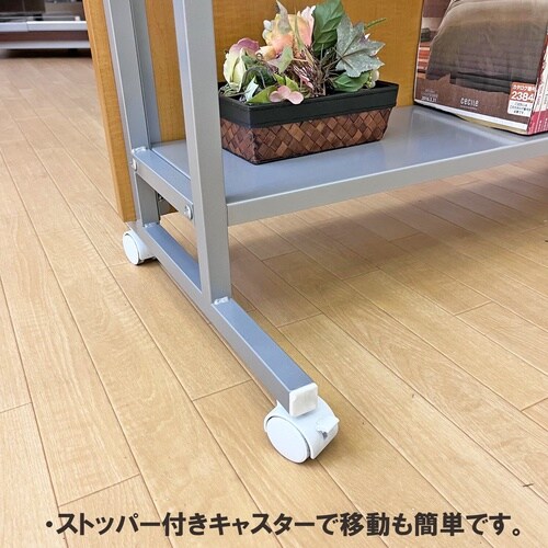 キャスター付き間仕切りラック5段タイプ