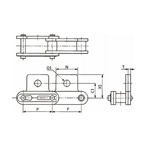バイピッチチェーン RF2060S