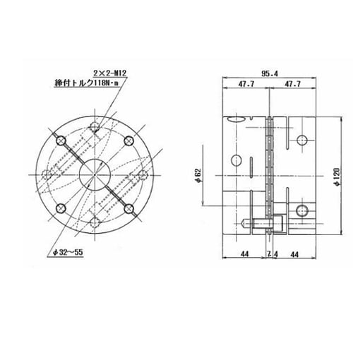 カップリング 精密バネ軸継手 TCD−1