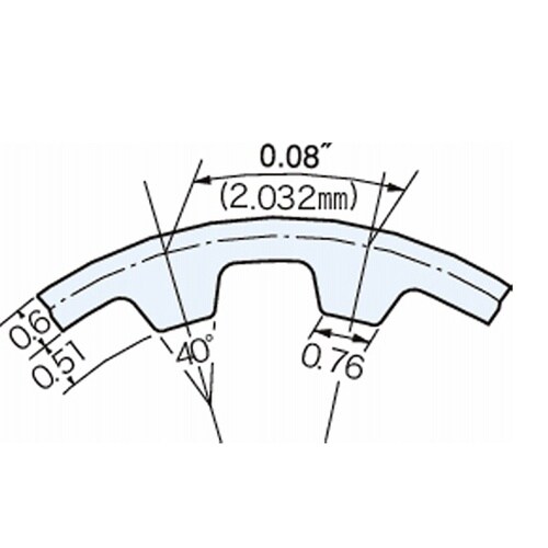 三ツ星ベルト タイミングベルト MXL形