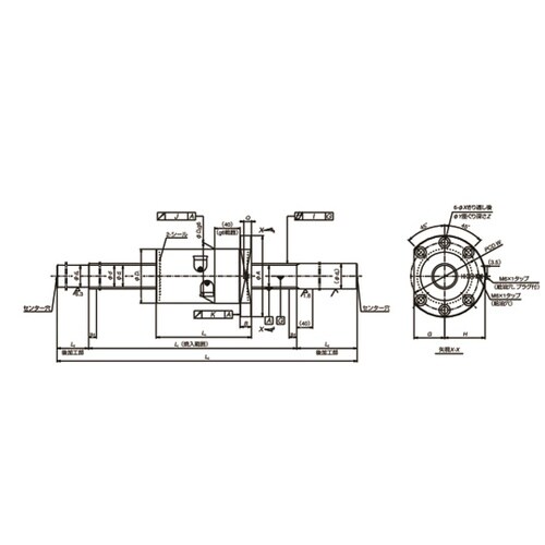 日本精工(NSK) 標準ボールねじ(軸端未加工品) ハイスピードSSシリーズ HSS