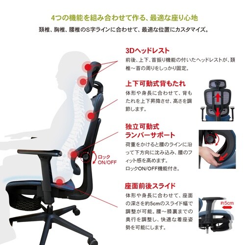 オフィスチェア/メッシュバックチェア