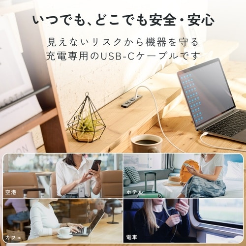 USB Type−C to USB Type−Cケーブル USB Power Delivery対応