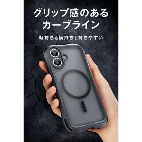 iPhone17 ZEROSHOCK 耐衝撃 Magsafe対応 カメラコントロールカバー