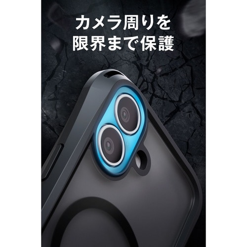 iPhone17 ZEROSHOCK 耐衝撃 Magsafe対応 カメラコントロールカバー