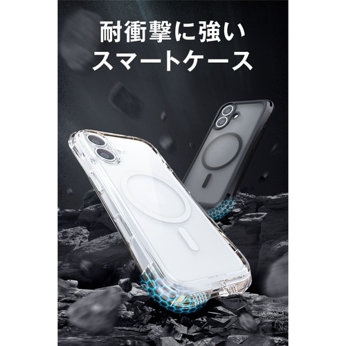 iPhone17 ZEROSHOCK 耐衝撃 Magsafe対応 カメラコントロールカバー
