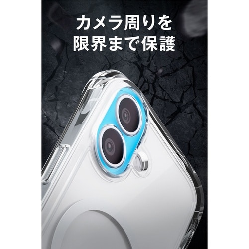 iPhone17 ZEROSHOCK 耐衝撃 Magsafe対応 カメラコントロールカバー