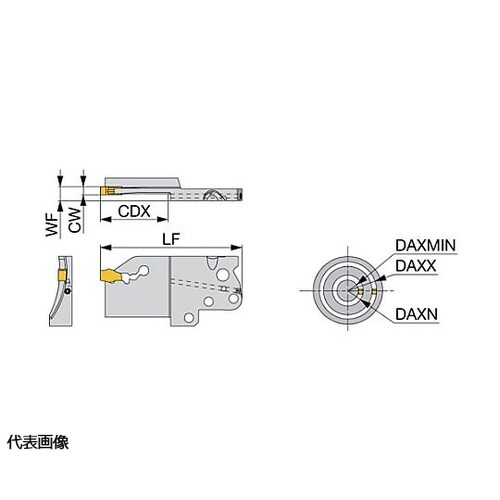 アド・フォース・カット 端面深溝入れ加工用アダプタ QSDR/L−CHP
