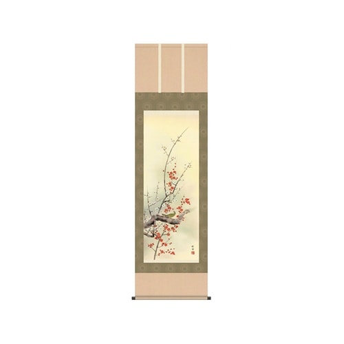 掛軸 「四季花鳥揃」 田村竹世筆 尺五四幅セット