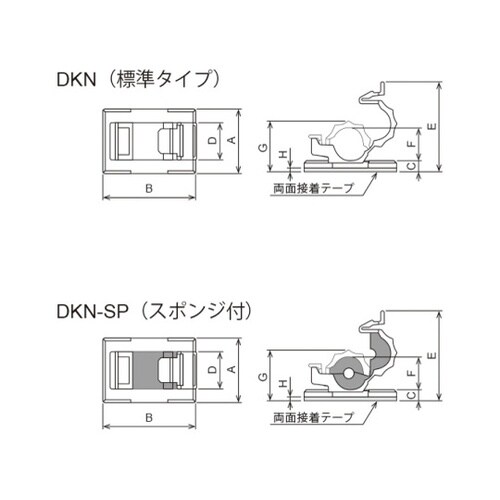 DKNクランプ 10個入 スポンジ付き