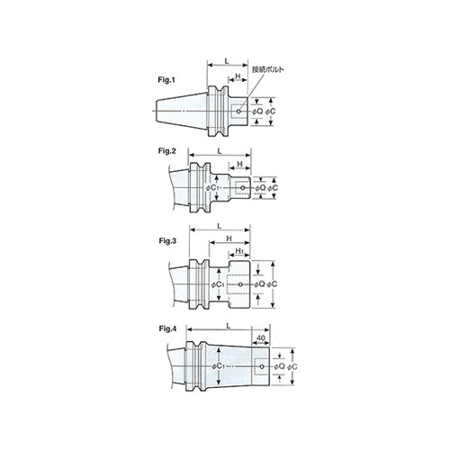 ボーリング用ベースホルダ NBT40−Q
