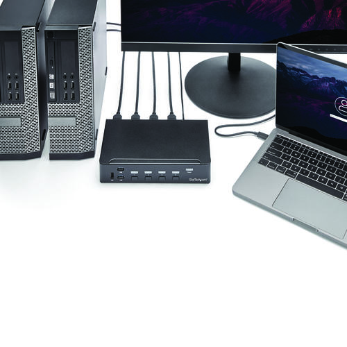 その他 その他 スターテック ＫＶＭスイッチ ４ポート ＨＤＭＩ／ＵＳＢハブ｜カウネット