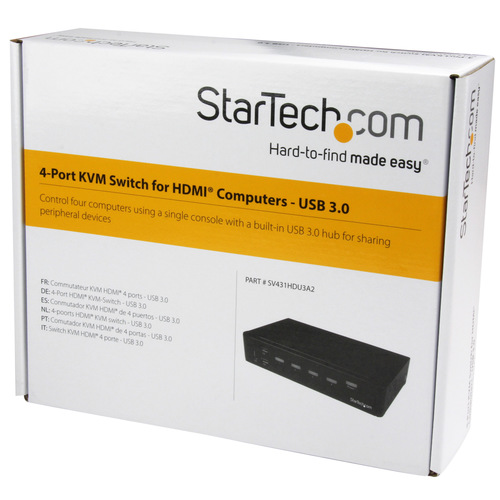 その他 その他 スターテック ＫＶＭスイッチ ４ポート ＨＤＭＩ／ＵＳＢハブ｜カウネット
