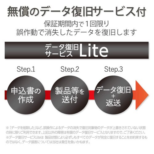 エレコム 外付けSSD ケーブル収納 960GB ホワイト ESD 