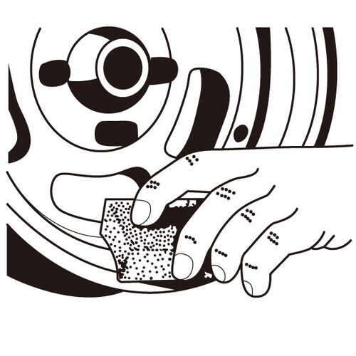 研磨ブロック(ゴム製)