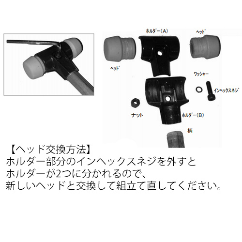 エスコ 大ハンマー／Ｓプラスティック６．７ｋｇ／１２５｜カウネット